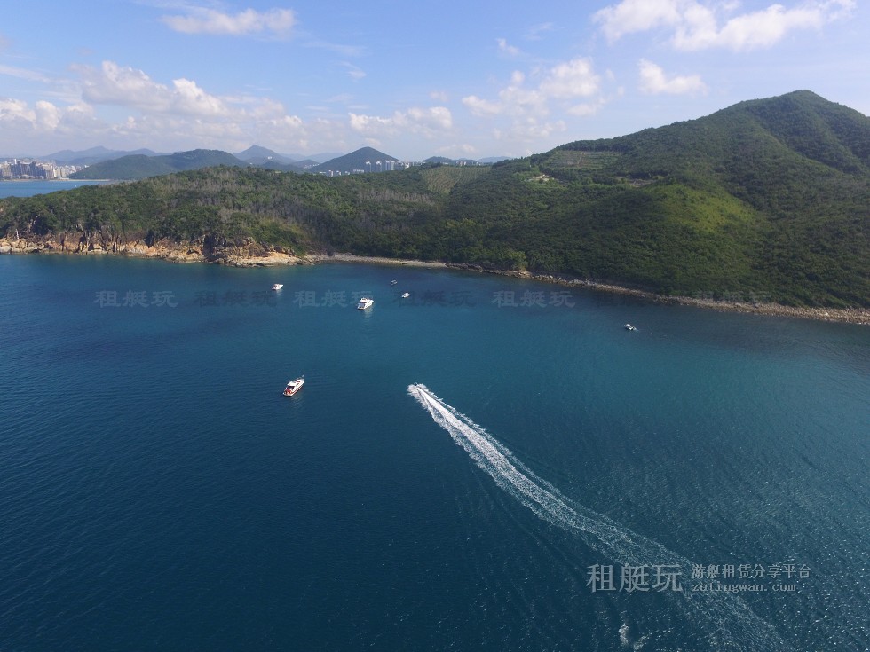 三亞旅游游艇租賃，三亞港至三亞角航線