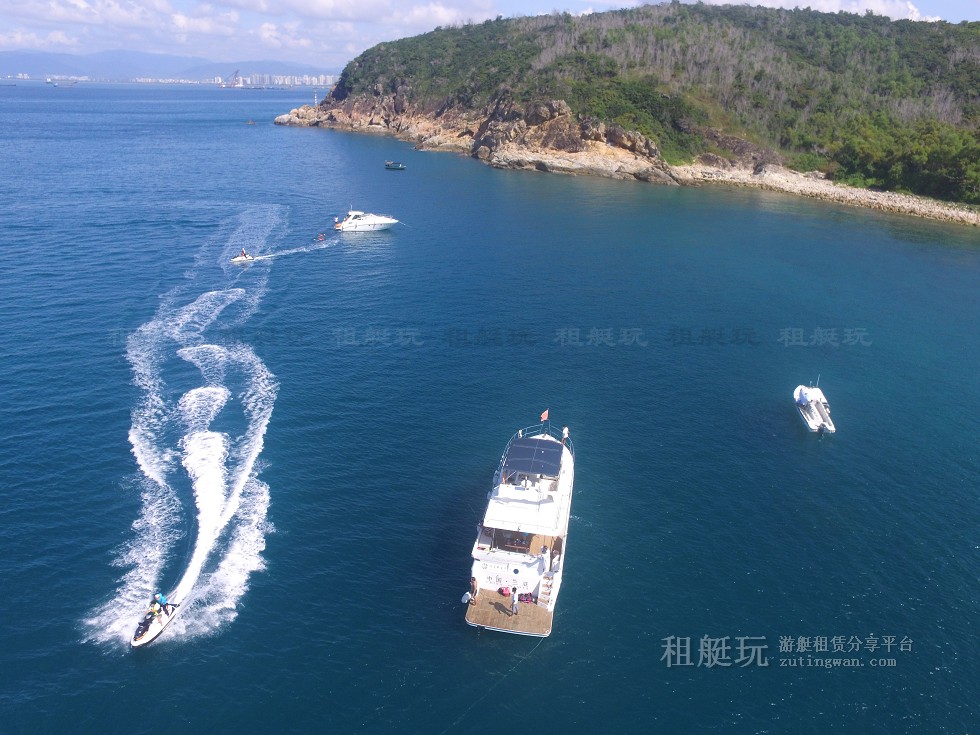 三亞旅游游艇租賃，三亞港至三亞角航線