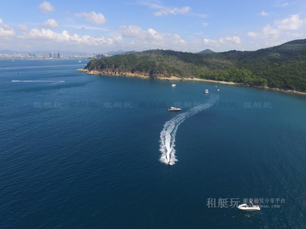 三亞旅游游艇租賃，三亞港至三亞角航線
